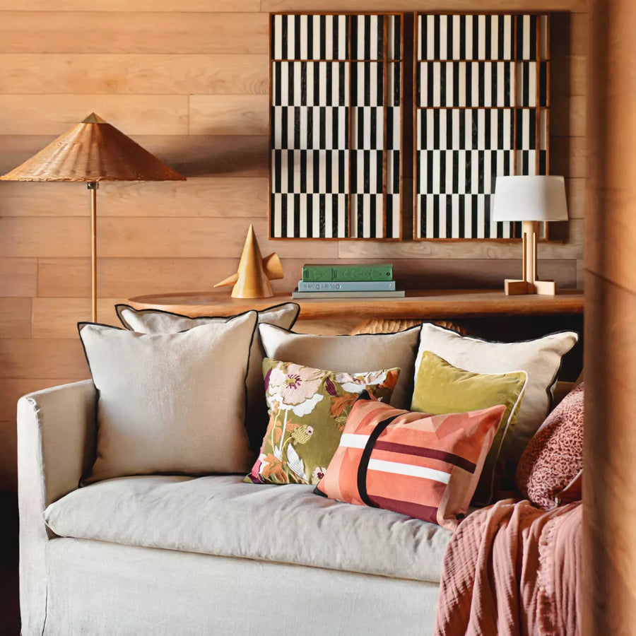 Haomy - Housse de Coussin BRISTOL Gold