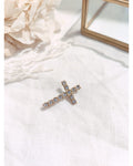 Broche Croix strass
