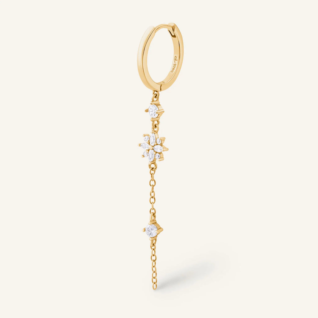 BOUCLE D'OREILLE CARTAGENA Argent 925 doré à l'Or 18k