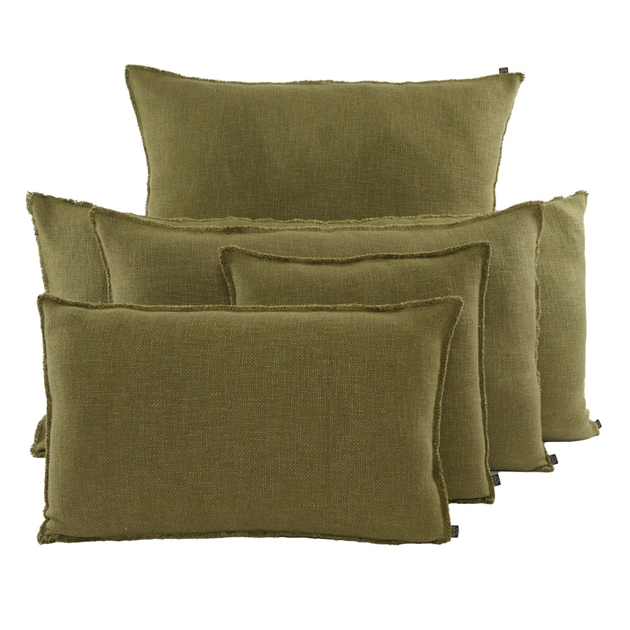 Haomy - Housse de coussin CALIFORNIA Olive
