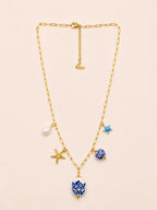 collier capri bleu marine