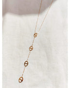 Collier Y doré avec maillons
