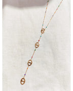Collier Y doré avec maillons