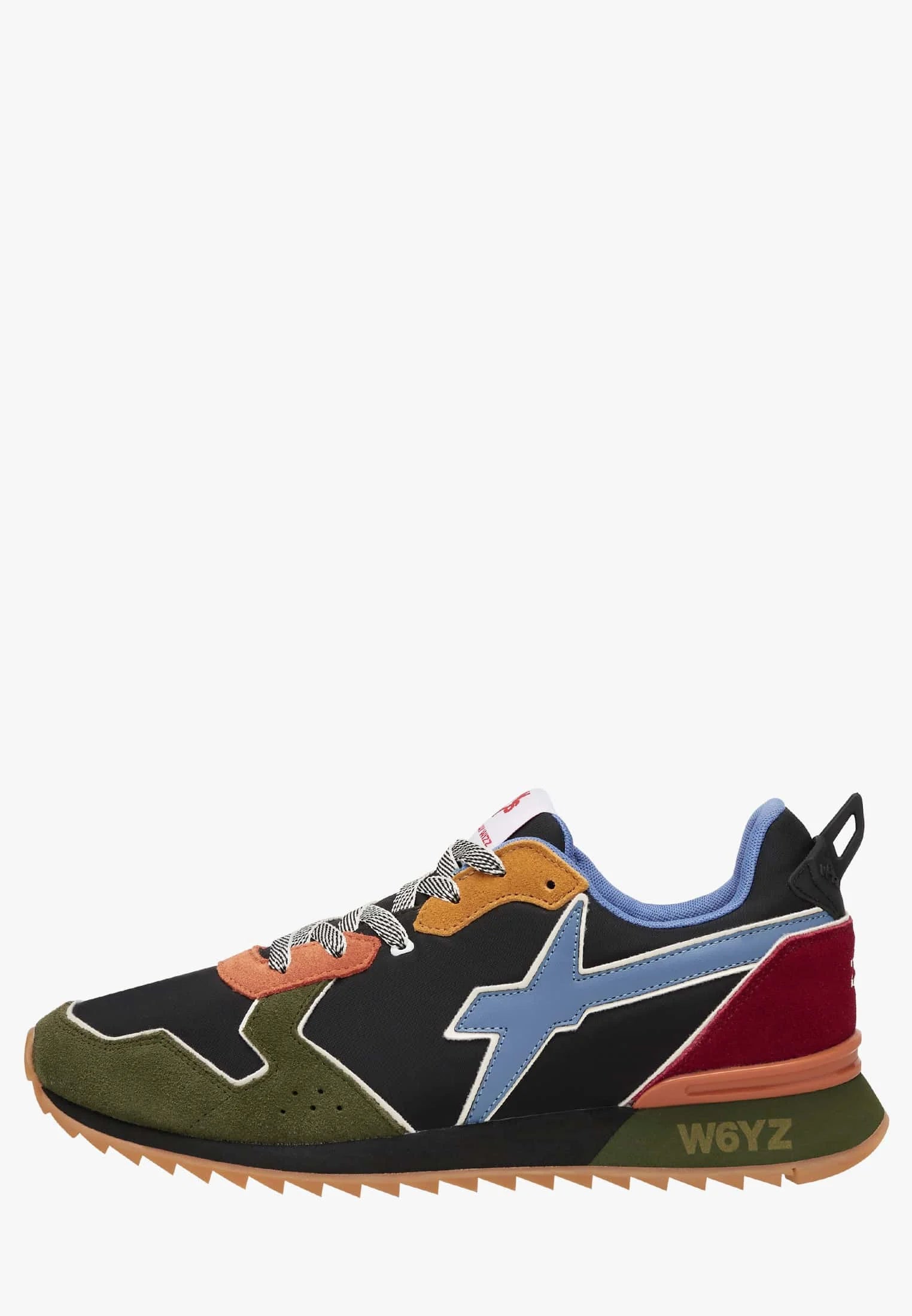 - JET-M. SUEDE/NYLON+SPOILER MILITARE-BLACK