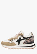 YAK-W. SUEDE/NYLON/ANIMALIER SAND-BONE