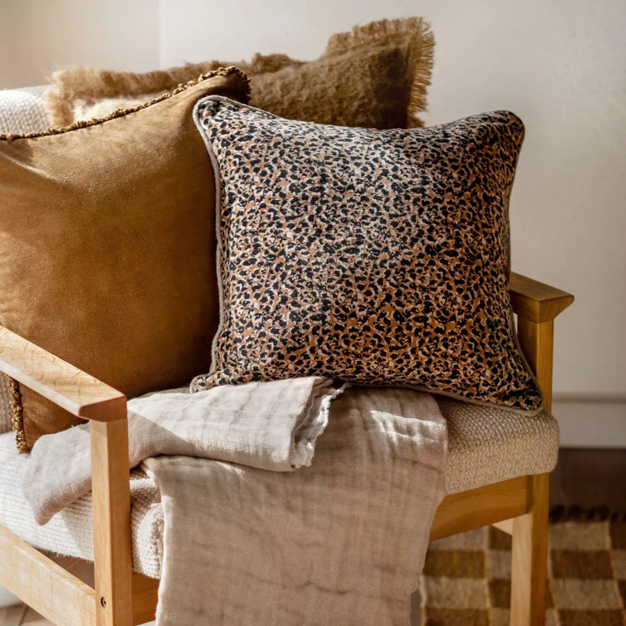 Haomy - Housse de coussin Gairo Mocaccino