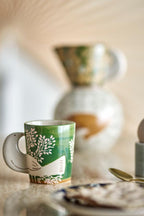 Hezha Tasse verte, Grès