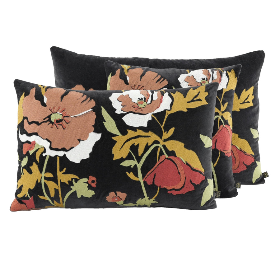 Haomy - Housse de coussin BRISTOL Noir