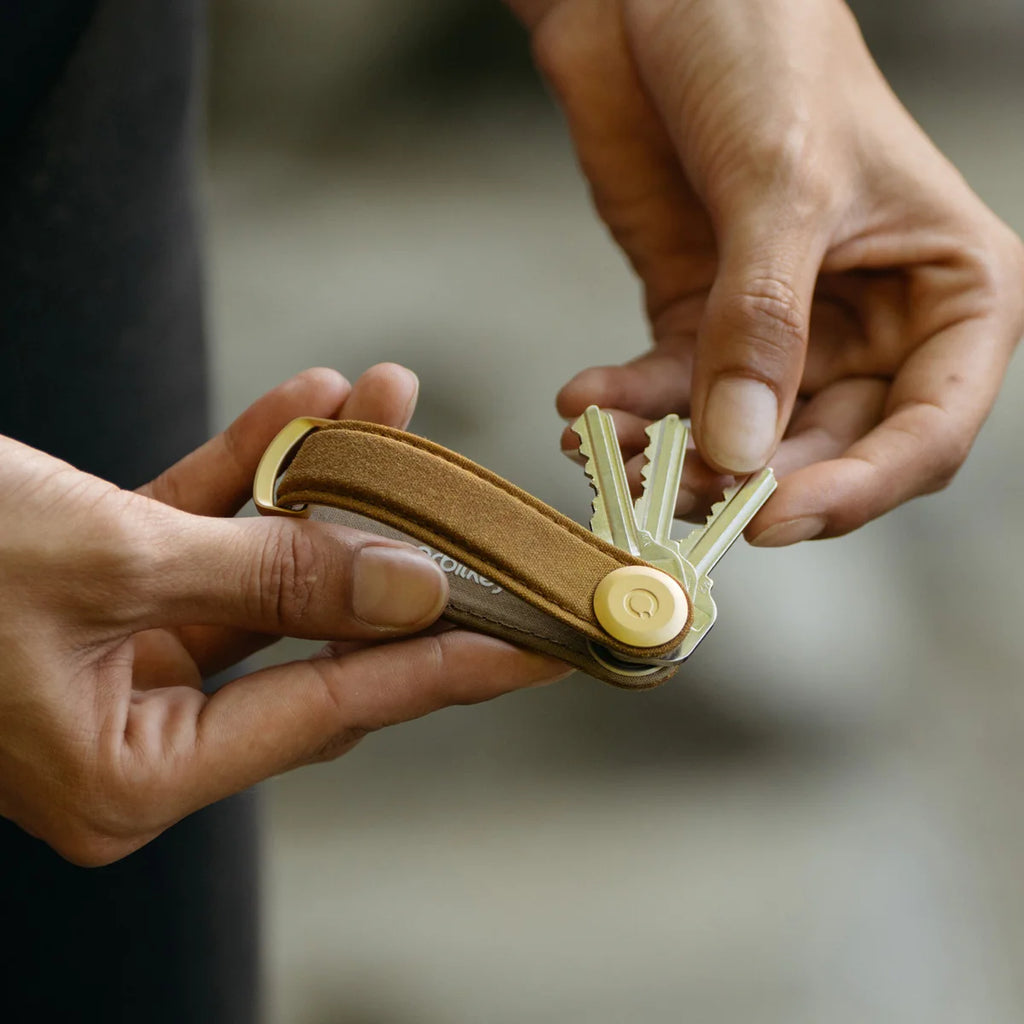 Key Organizer Classic Waxed Canvas Golden Sand