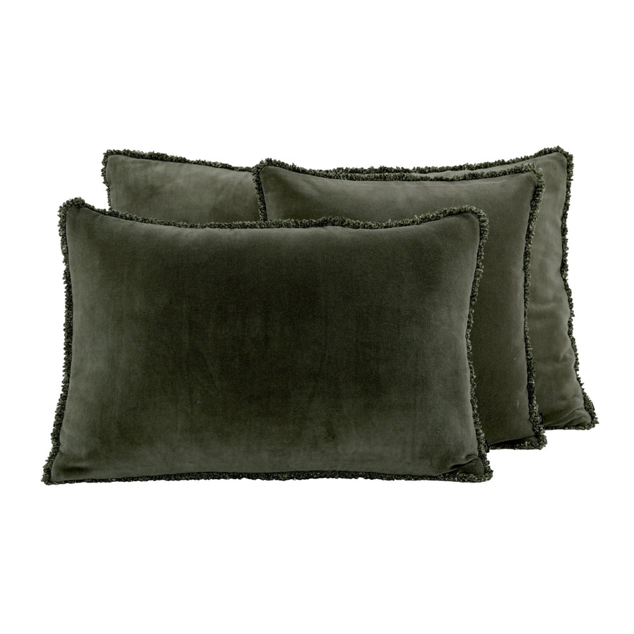Haomy - Housse de coussin KOBE Kaki