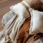 Haomy - Housse de coussin MEGEVE