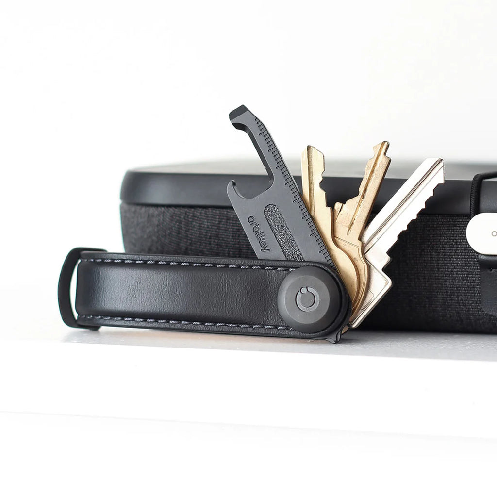 Key Organizer Classic Leather Black