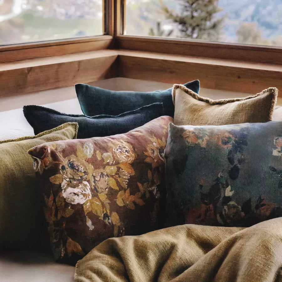 Haomy - Housse de coussin OSLO Kaki