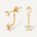 BOUCLE D'OREILLE BODRUM Argent 925 doré à l'Or 18k