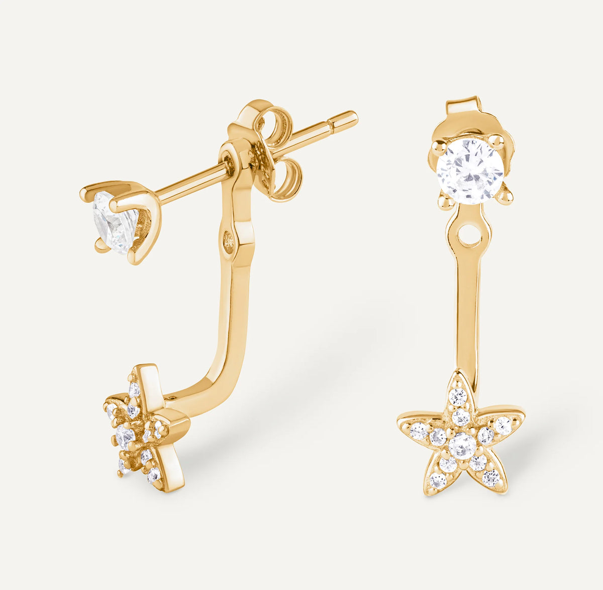 BOUCLE D'OREILLE BODRUM Argent 925 doré à l'Or 18k