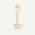 BOUCLE D'OREILLE BODRUM Argent 925 doré à l'Or 18k