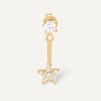 BOUCLE D'OREILLE BODRUM Argent 925 doré à l'Or 18k