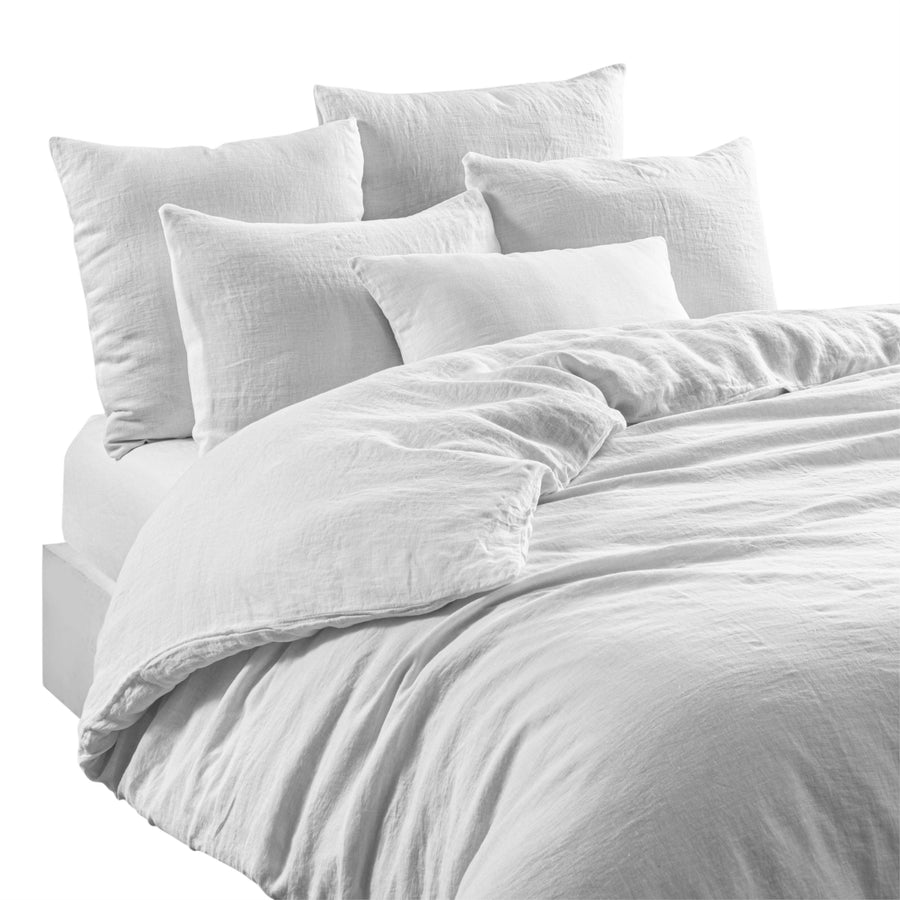 Haomy - Parure de Lit LIMY Blanc