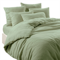 Haomy - Parure de Lit LIMY Amande