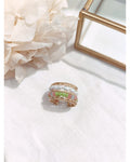 Bague élégante avec pierre perle