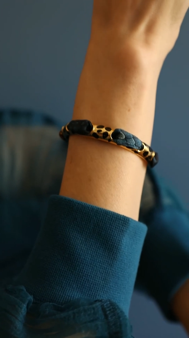 Bracelet Léopard or, Automne N°26