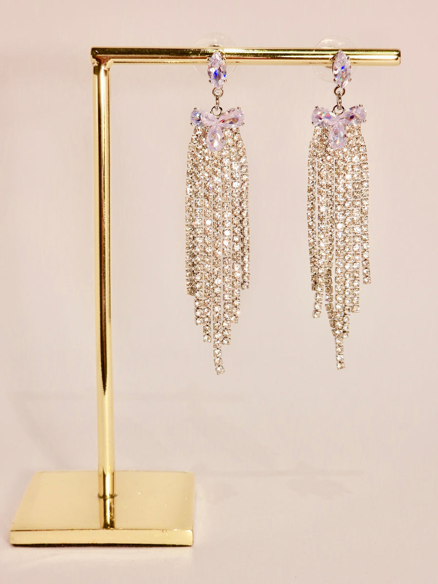 FLORA Boucles fleur et Strass