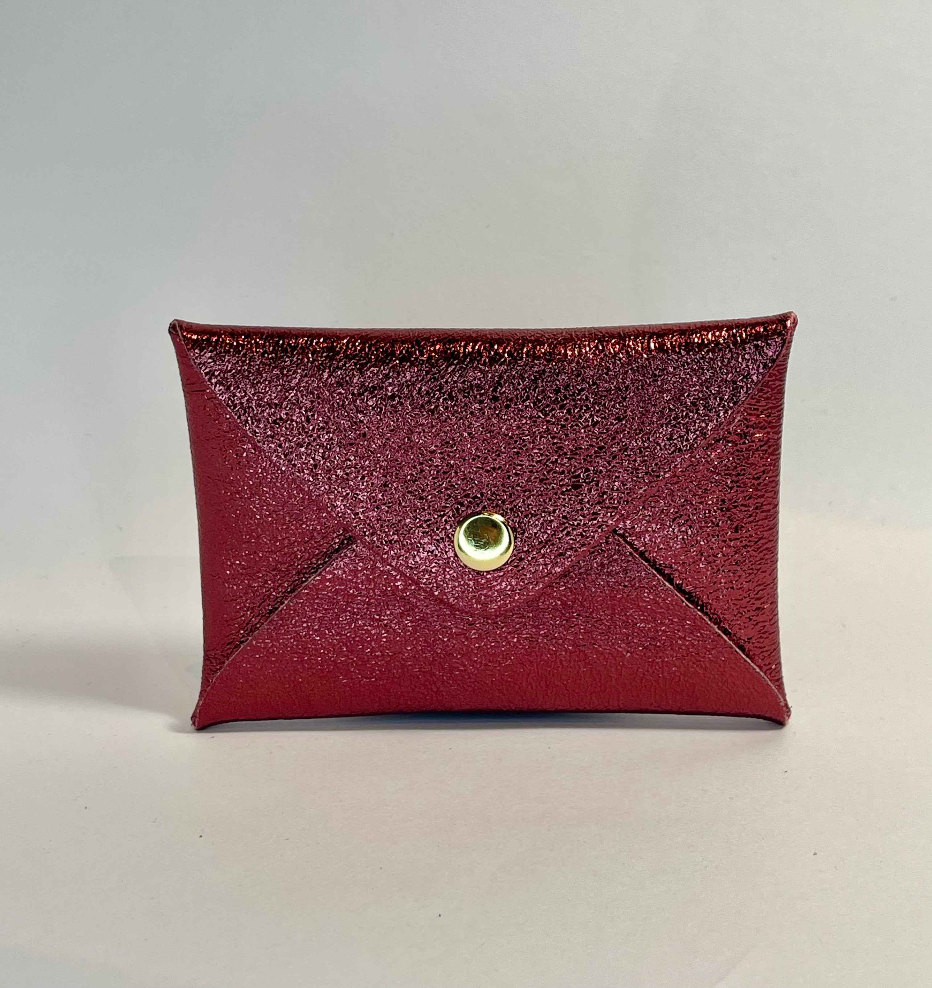 Porte carte ORIGAMI Cuir irisé