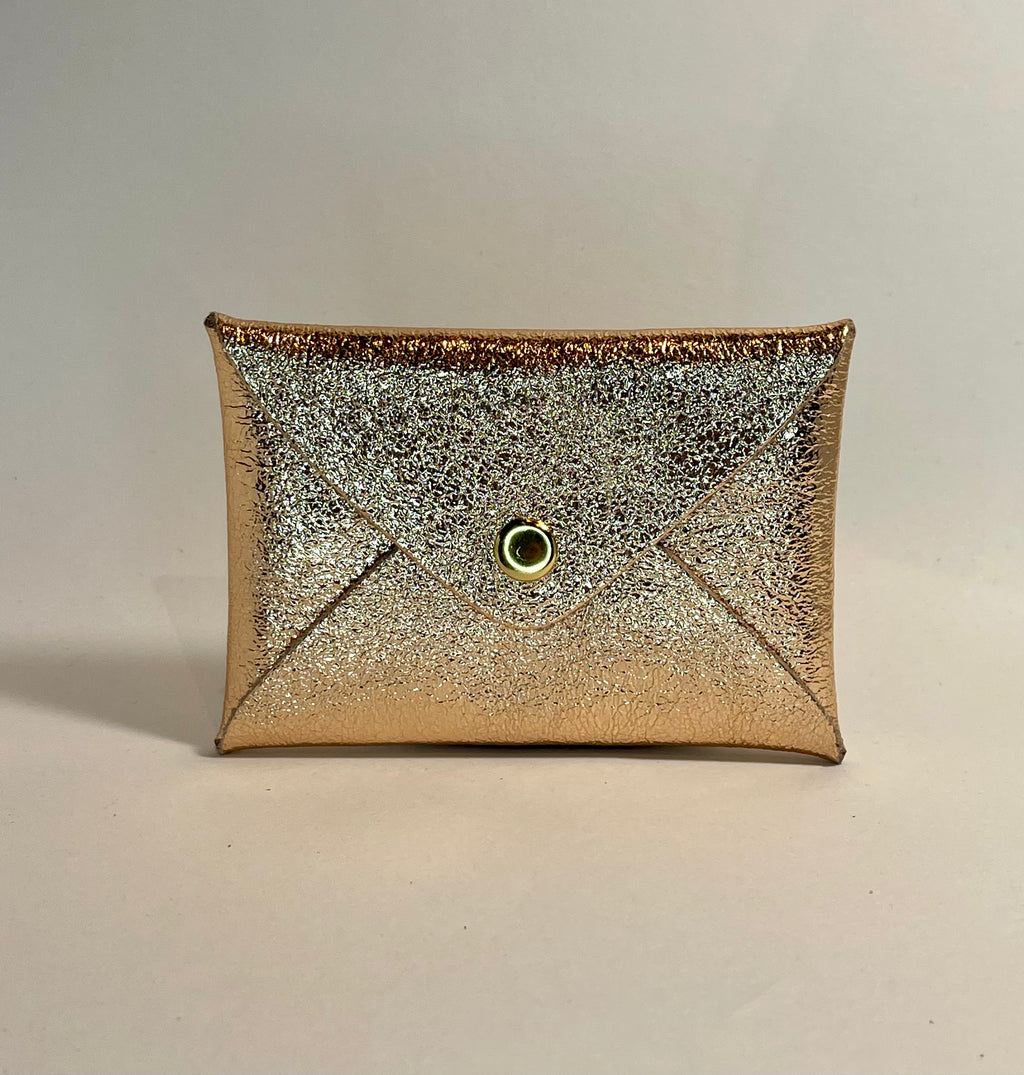 Porte carte ORIGAMI Cuir irisé