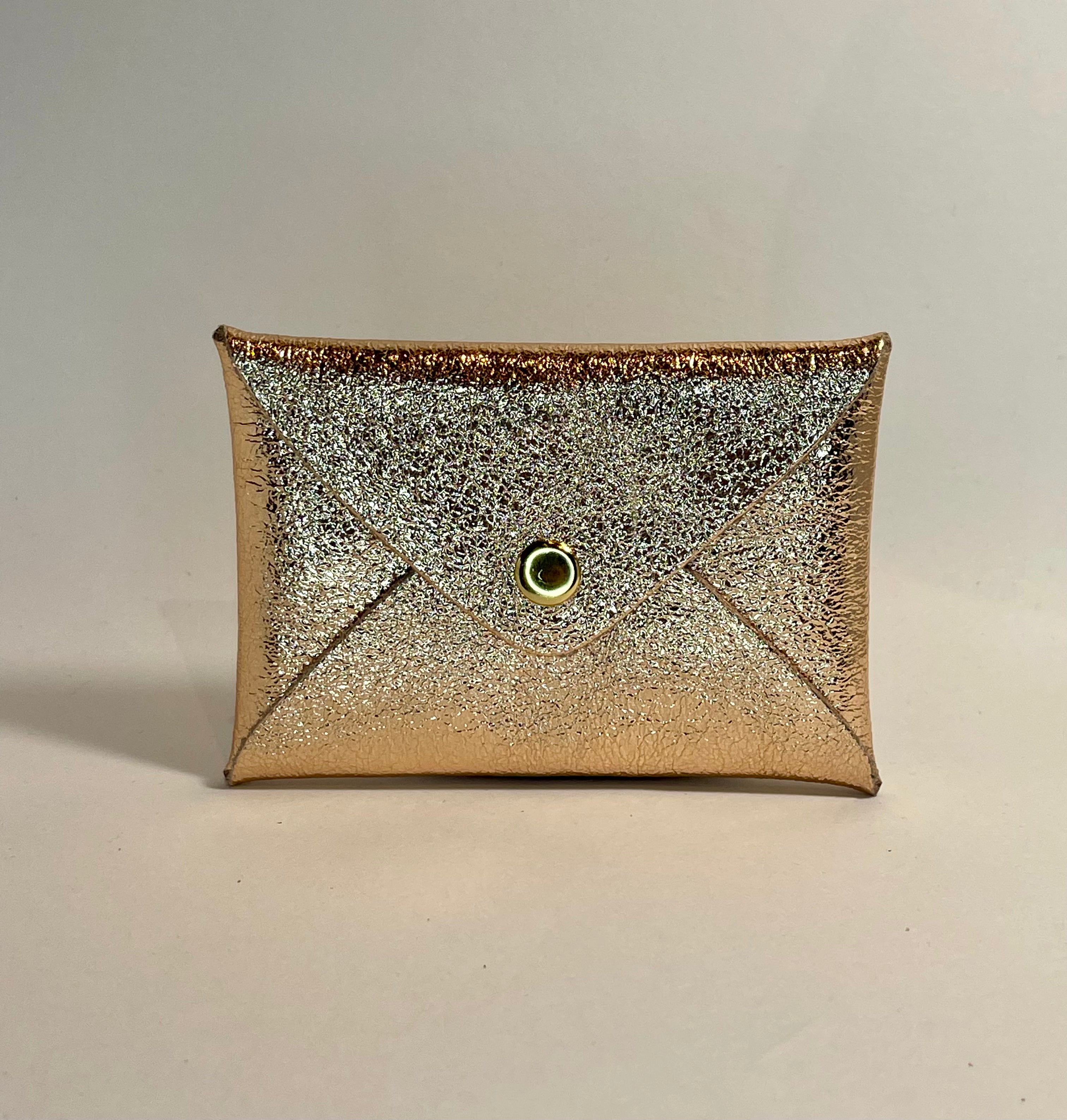 Porte carte ORIGAMI Cuir irisé