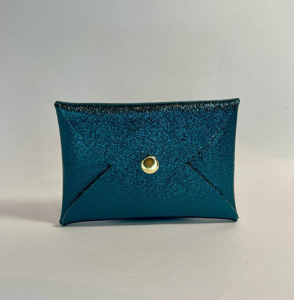 Porte carte ORIGAMI Cuir irisé