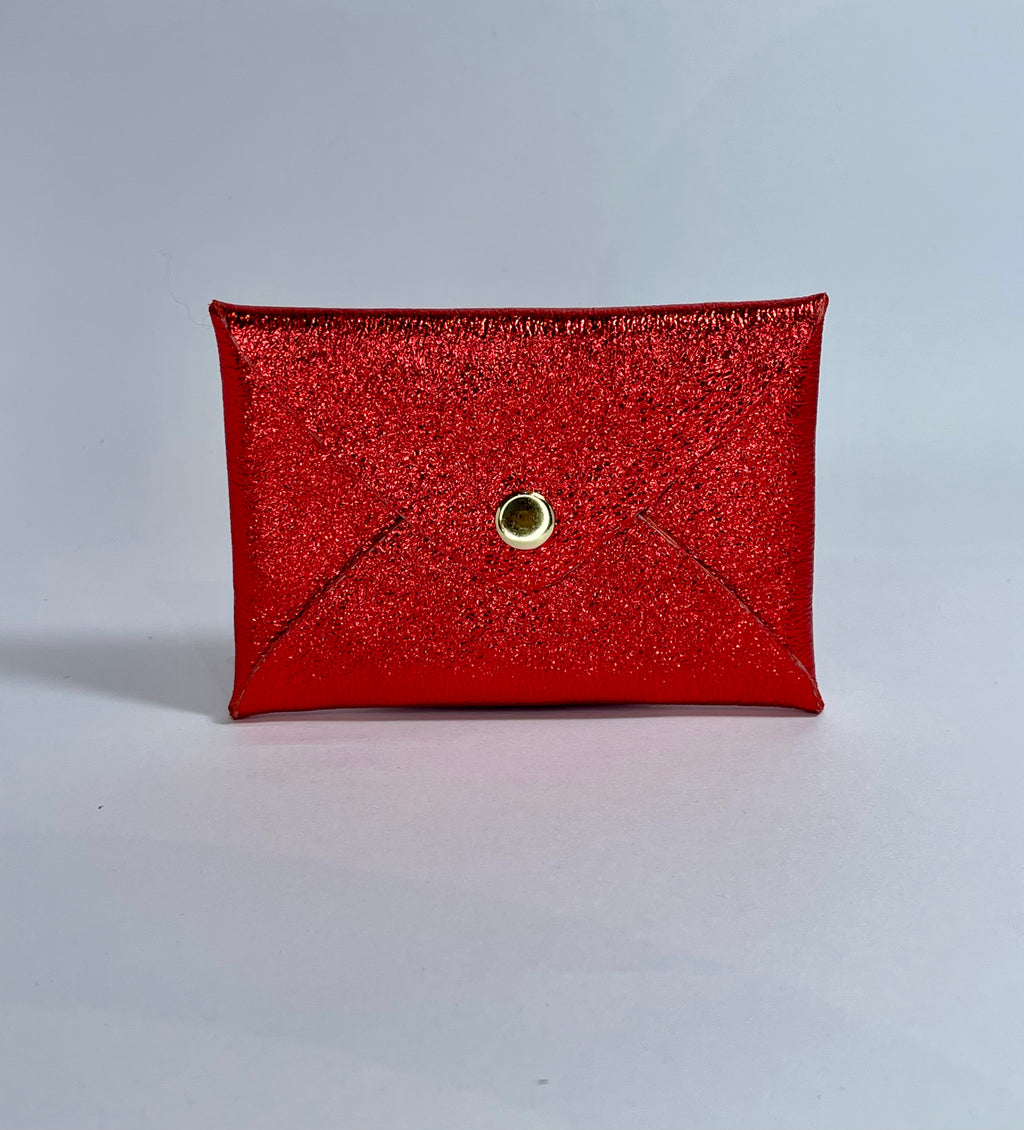 Porte carte ORIGAMI Cuir irisé