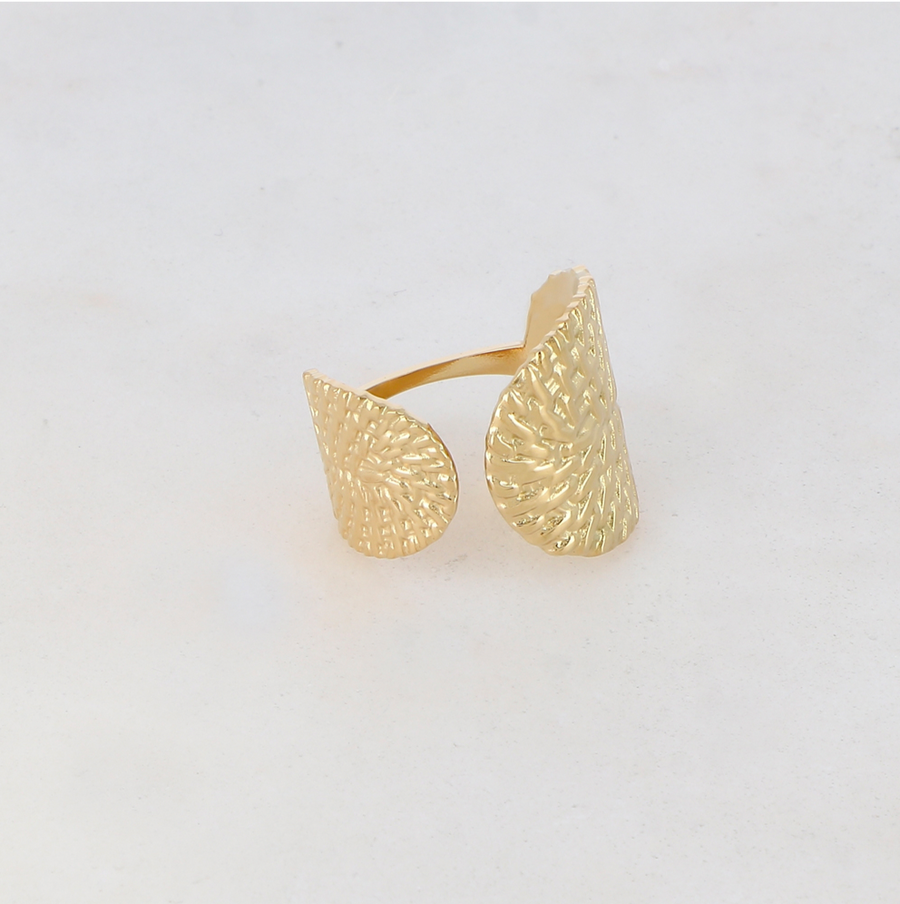 BAGUE EN FORME GÉOMÉTRIQUE, MOTIF GRAPHIQUE