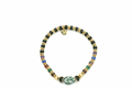 Bracelet heishi pierres multi feuille agate de mousse