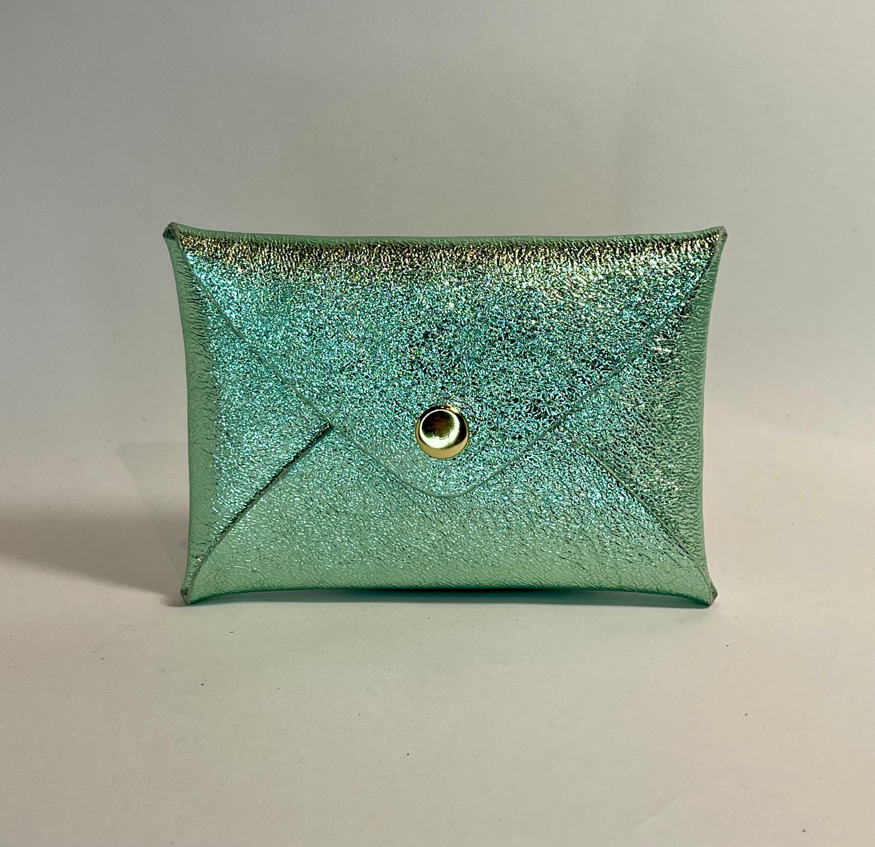 Porte carte ORIGAMI Cuir irisé