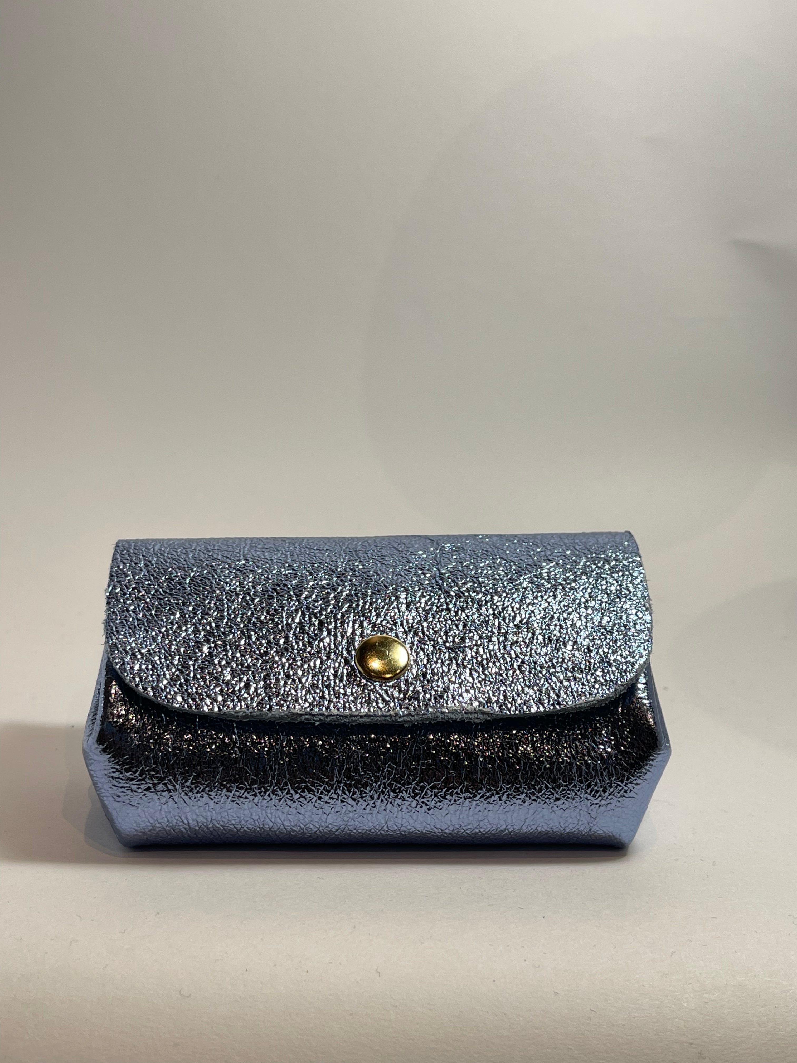 Porte monnaie accordéon cuir irisé