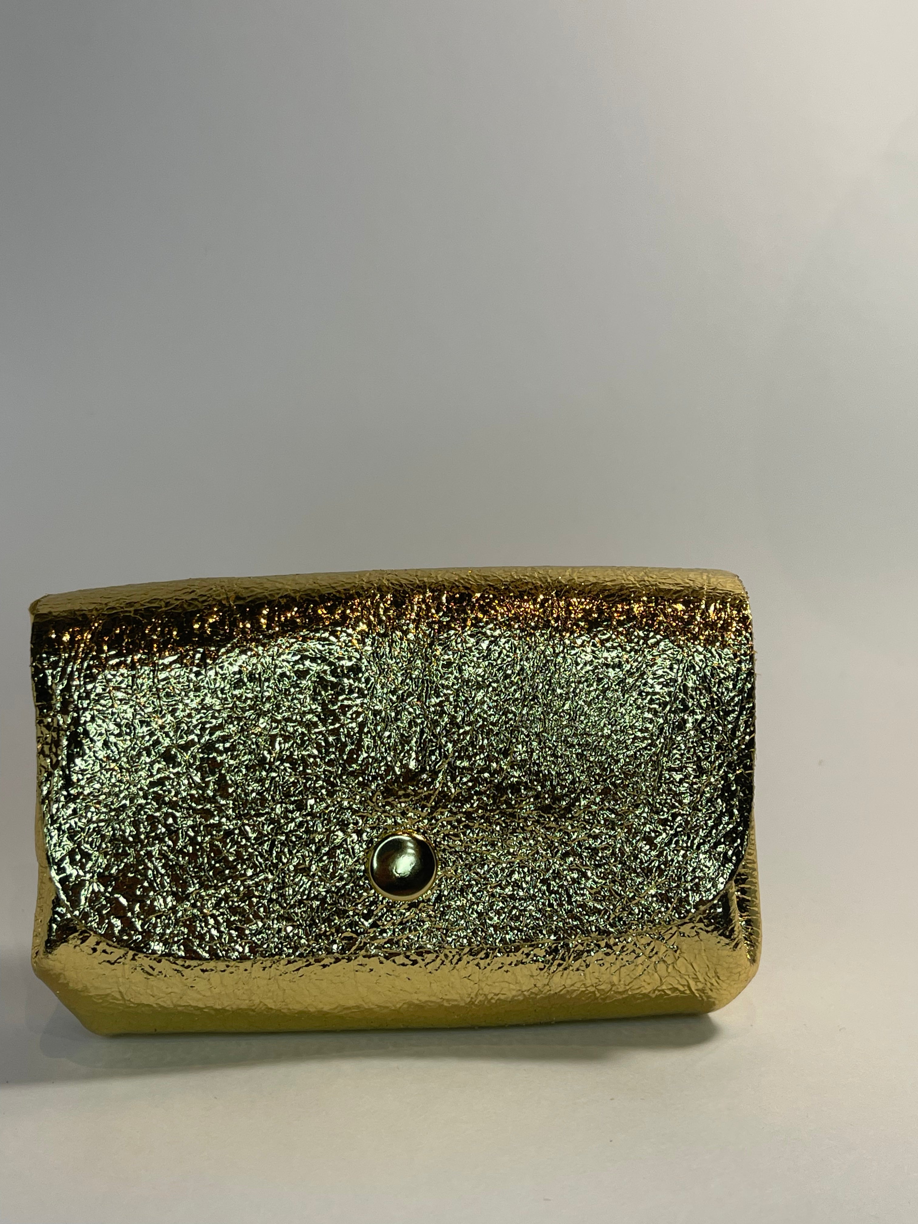 Porte monnaie accordéon cuir irisé