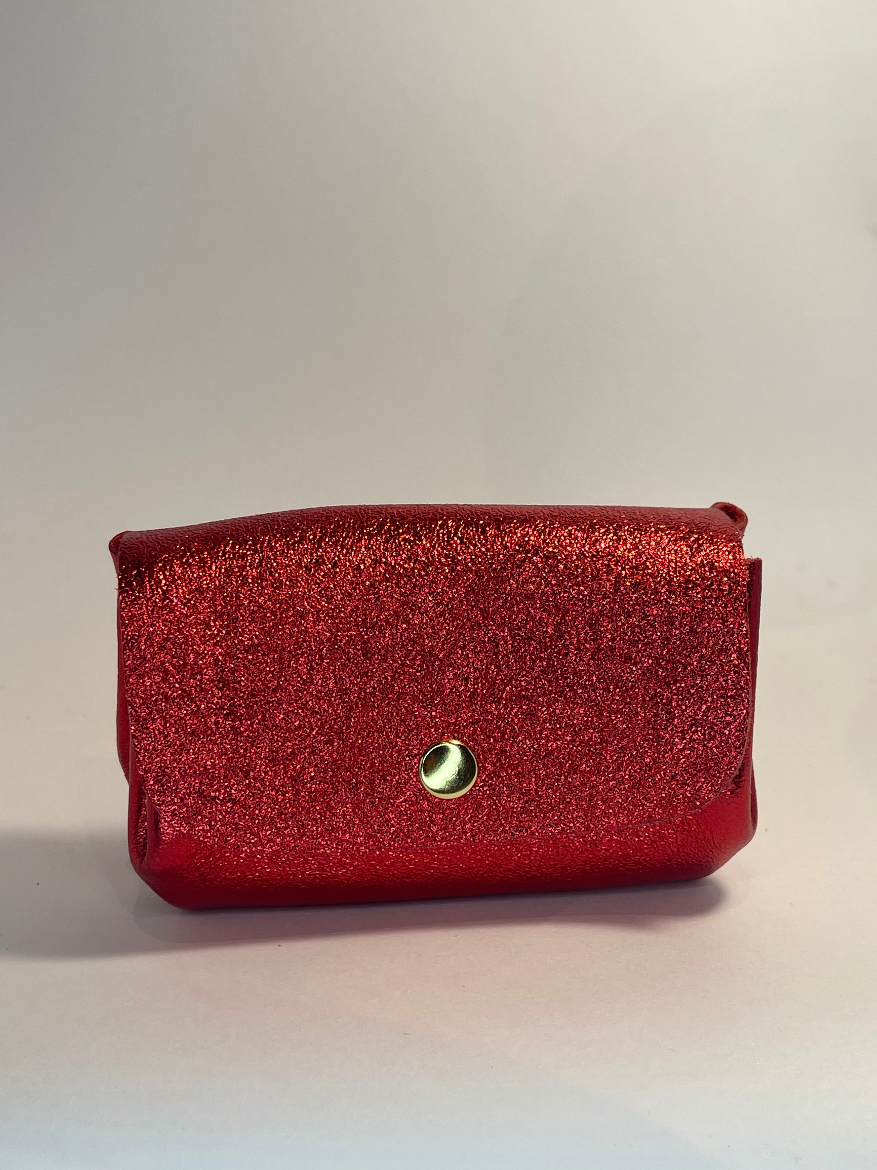 Porte monnaie accordéon cuir irisé