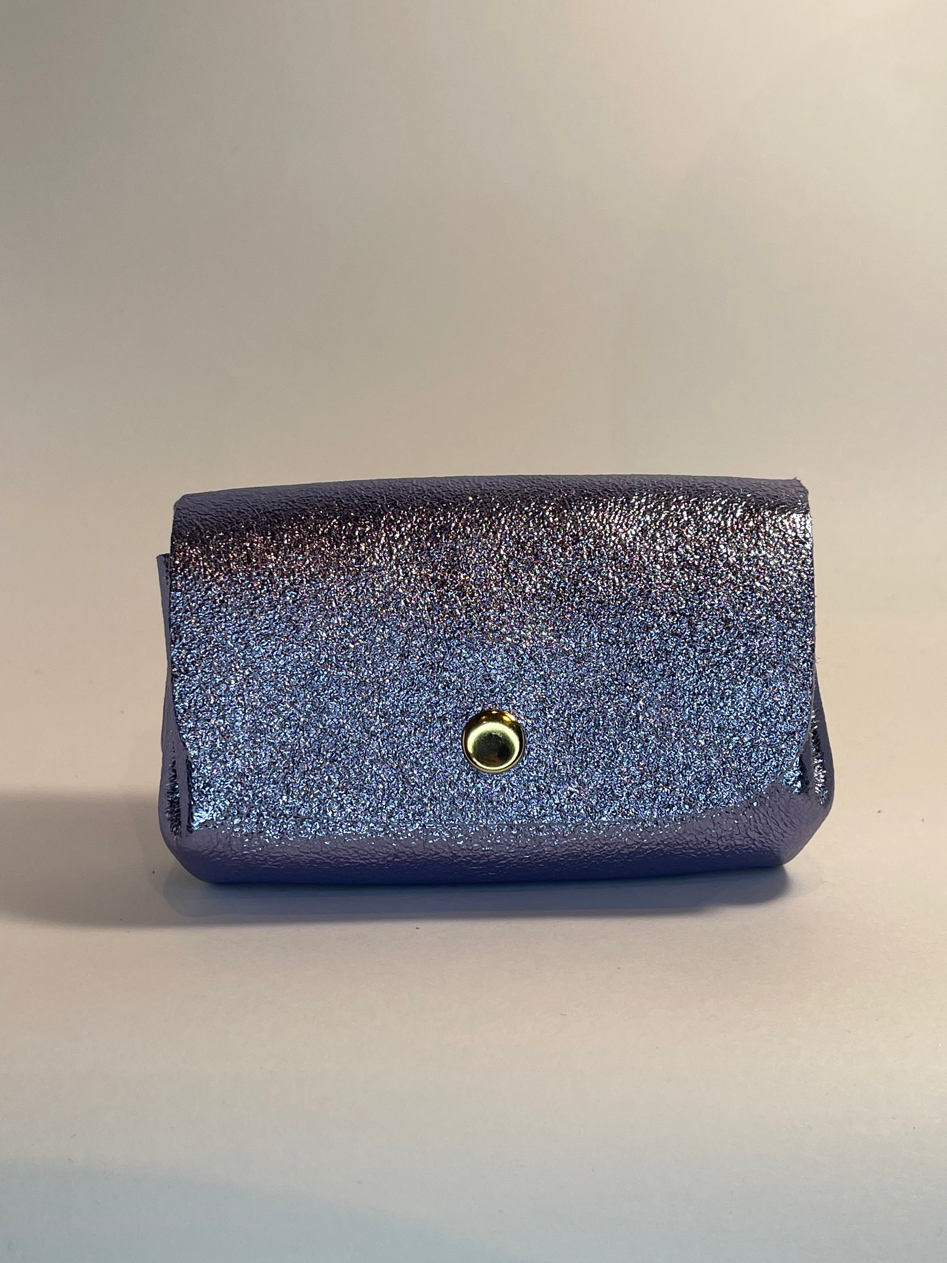 Porte monnaie accordéon cuir irisé