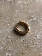 Mini créole Classico strass - gold filed - vendue à l'unité