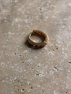 Mini créole Classico strass - gold filed - vendue à l'unité