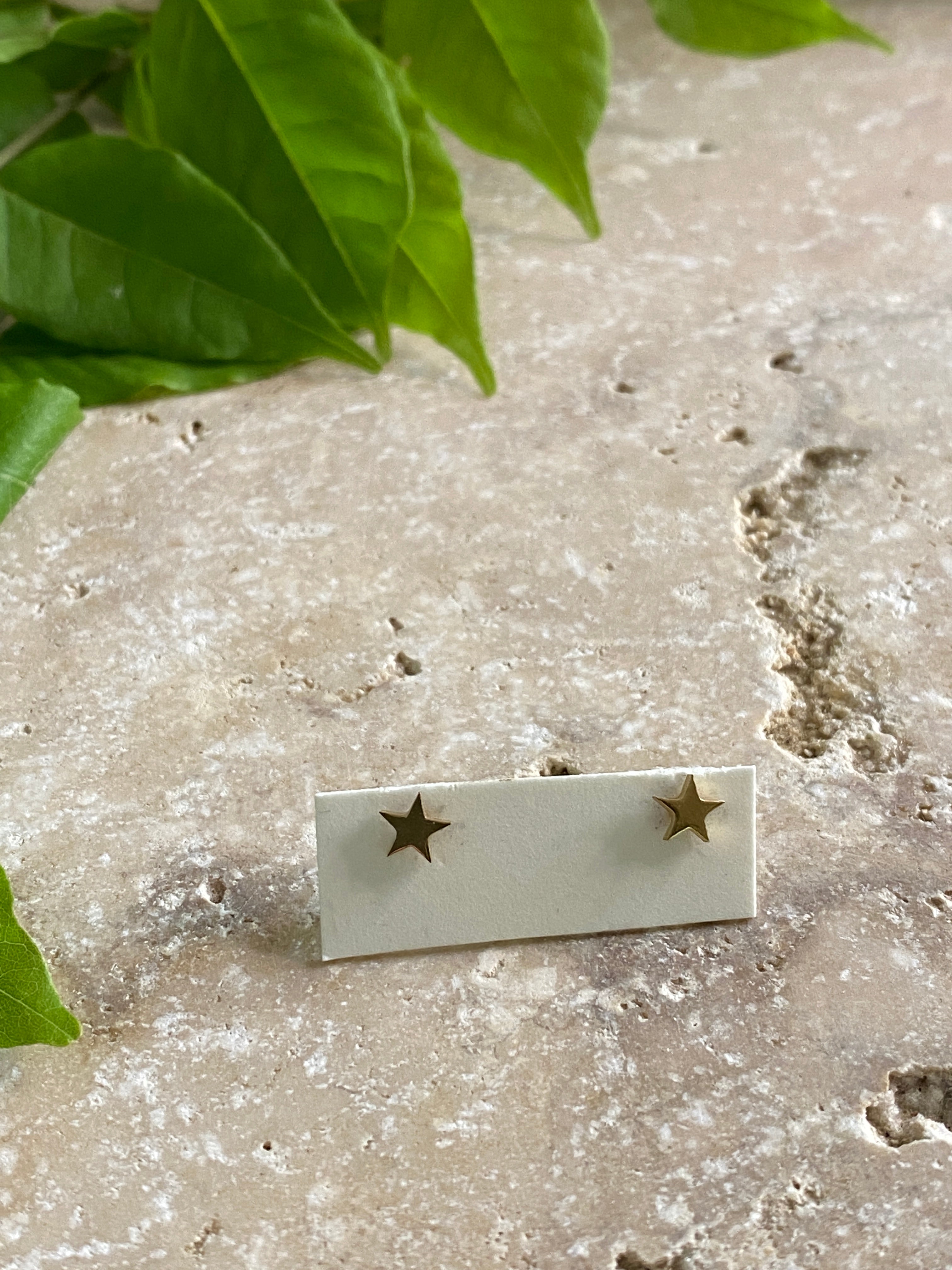 Puce d'oreille, étoile, acier inoxydable, vendue à l'unité