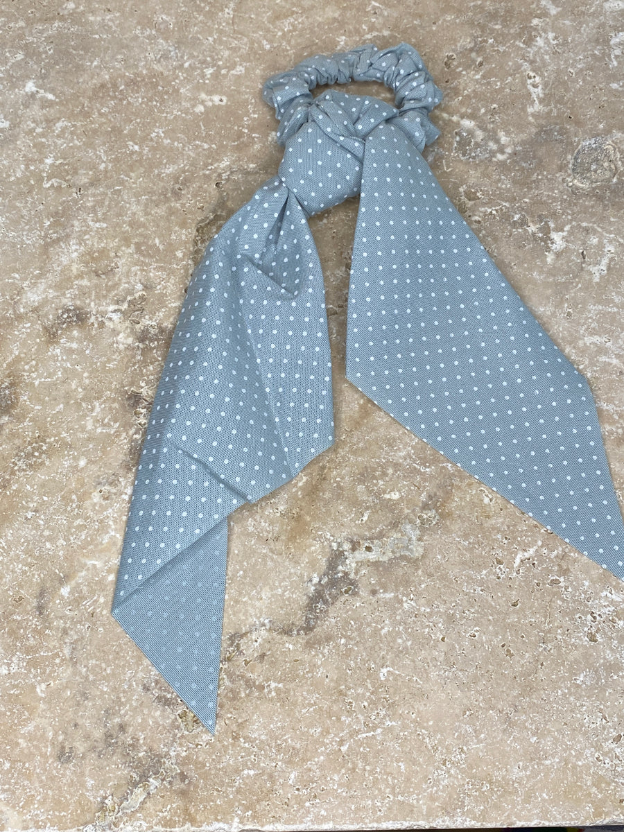 Chouchou foulard, petits pois