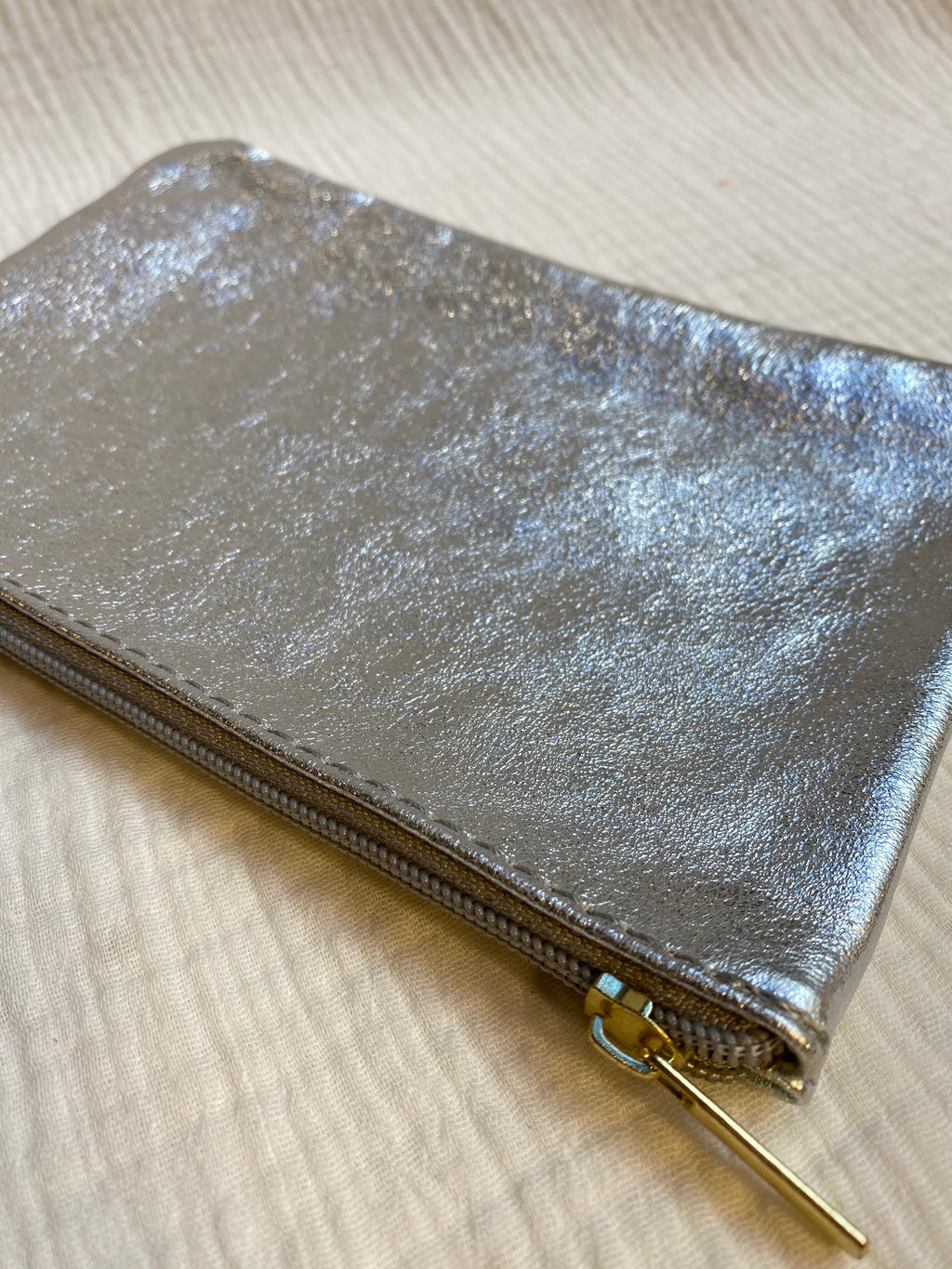 Pochette cuir métallisé GM