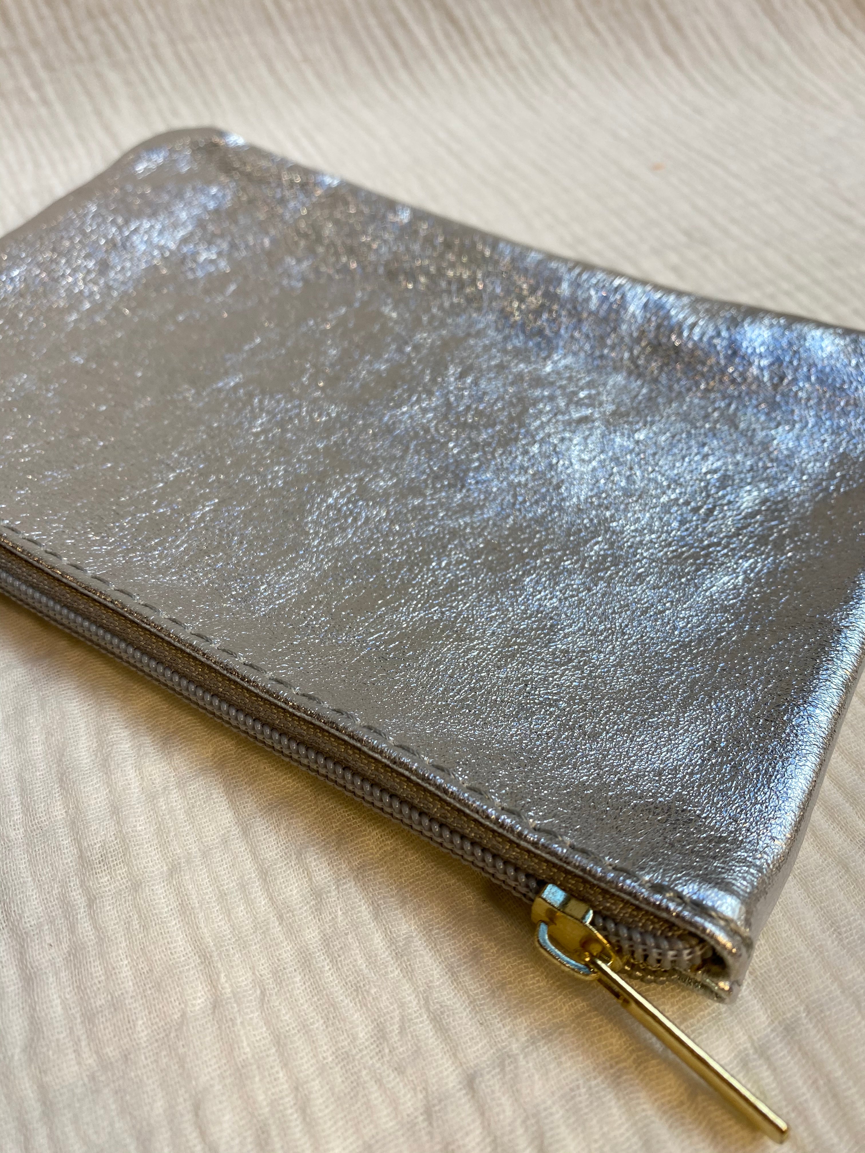 Pochette cuir métallisé GM