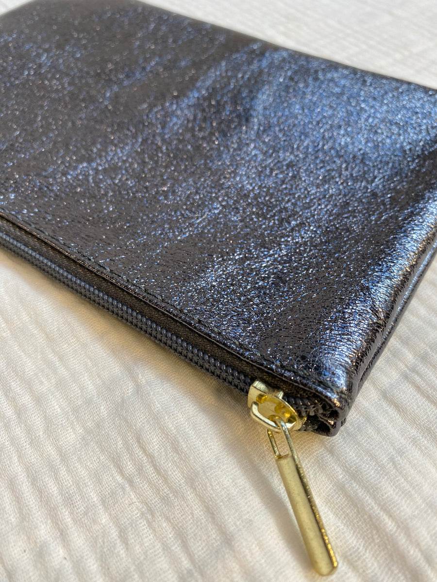 Pochette cuir métallisé GM