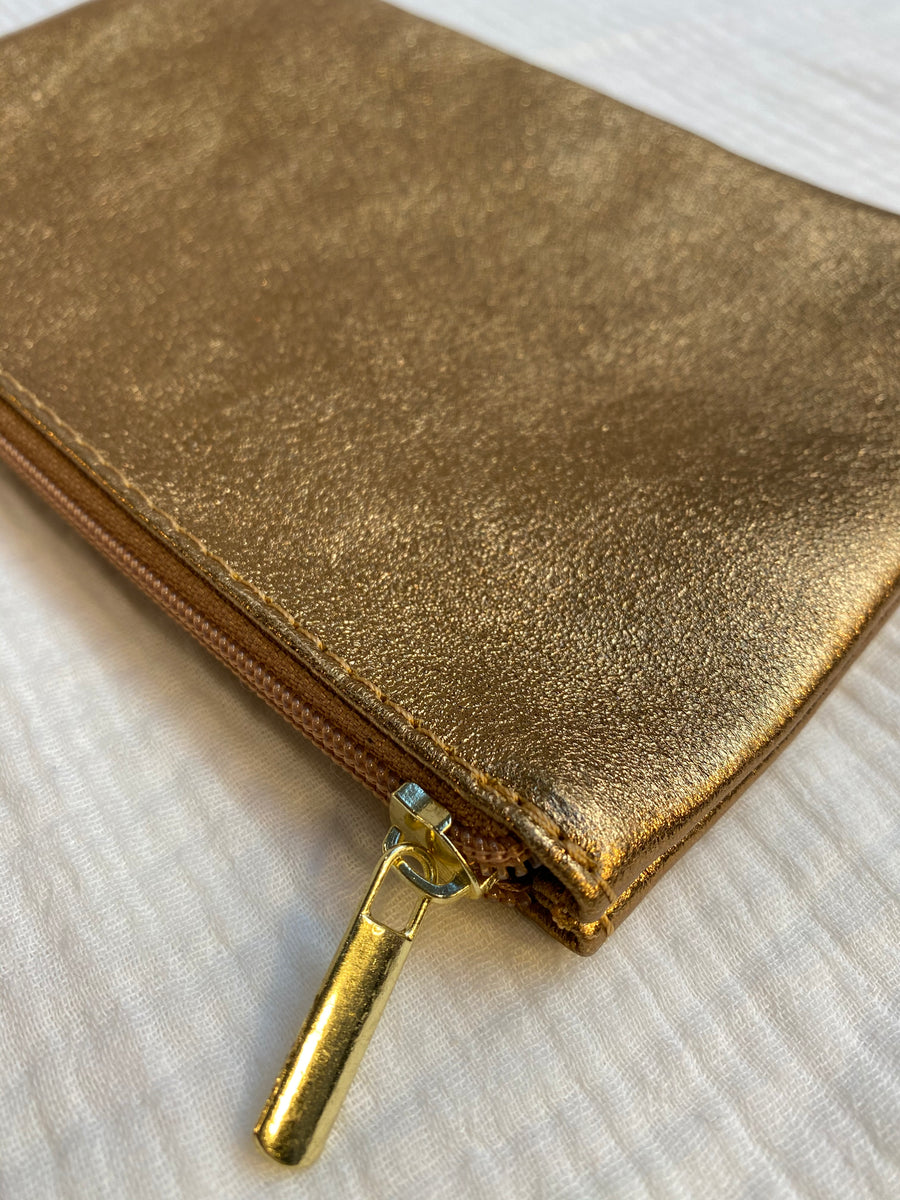 Pochette cuir métallisé GM