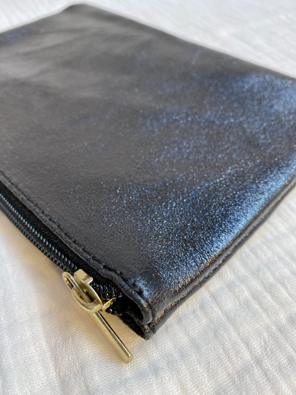 Pochette cuir métallisé GM