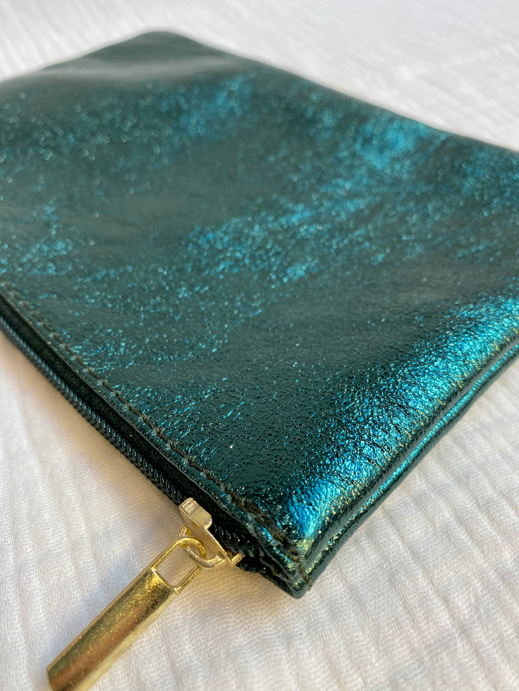 Pochette cuir métallisé GM