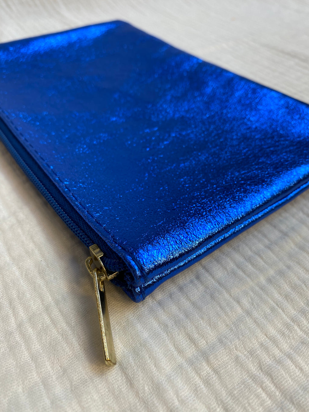 Pochette cuir métallisé GM