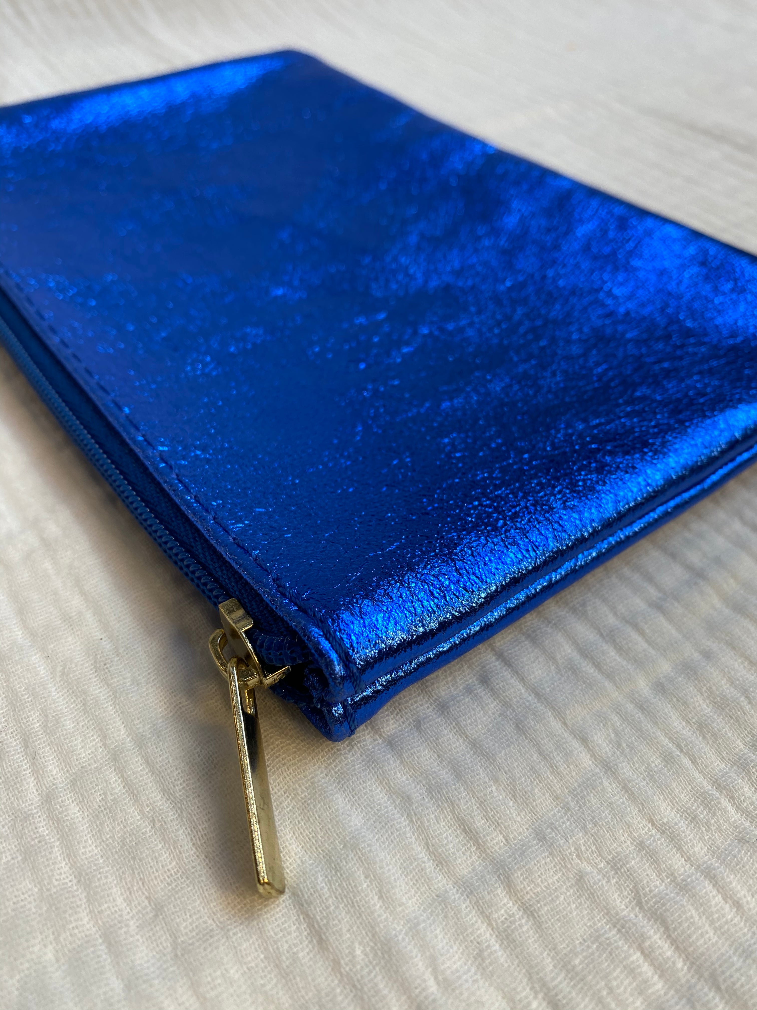 Pochette cuir métallisé GM